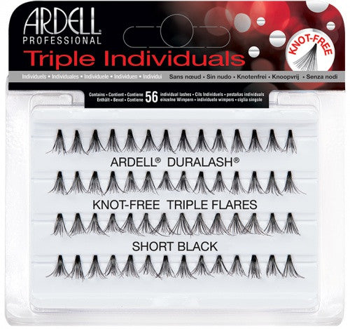 Ardell Duralash Naturals - Triple Individual Knot Free Flares - Short Black (#65694)