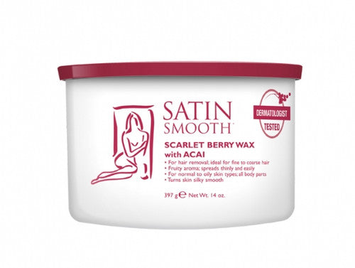 Satin Smooth Scarlet Berry Wax 14 oz (SSW14SB)